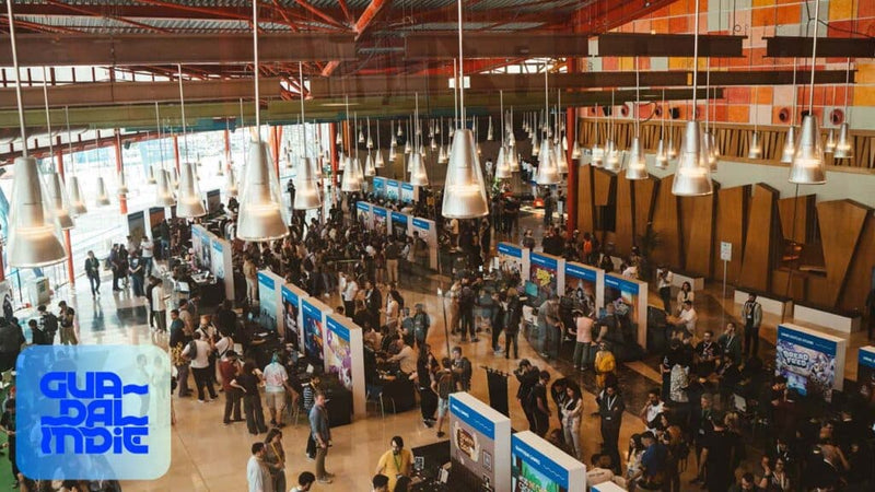 Guadalindie indie game event booth and attendees