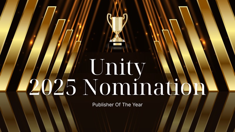 Unity Awards 2025 Publisher of the Year nomination badge